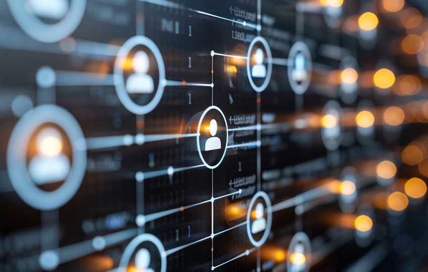 Die Grafik visualisiert die Bestandsdaten aus einer Adressdatenbank.